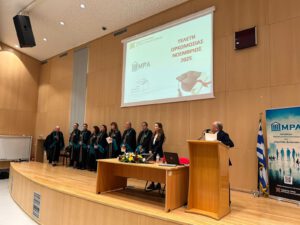 Υφυπουργός Εσωτερικών Βιβή Χαραλαμπογιάννη κατά την επίσκεψή της στην Καστοριά