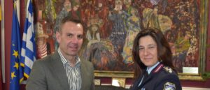 Εθιμοτυπική επίσκεψη της νέας Διευθύντριας της Αστυνομικής Διεύθυνσης Καστοριάς στον Δήμαρχο Καστοριάς