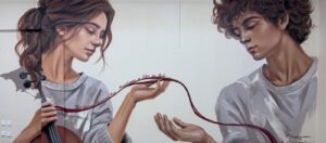 Αιμοδοτικός Σύλλογος Σιάτιστας: Μήνυμα ζωής μέσω… γκράφιτι στα Λύκεια της Σιάτιστας